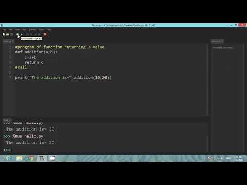 Function returning a