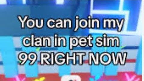 Letting people join my clan just put your user in comments #petsimulator #roblox #petssimx #youtube