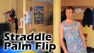 Как научиться "Straddle Palm Flip" за одну тренировку (Straddle Palm Flip Tutorial)