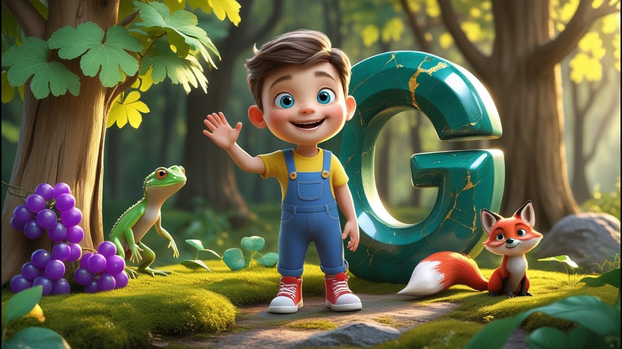 ALPHABET ADVENTURE IN THE FOREST! Learn letter G with Tommy!