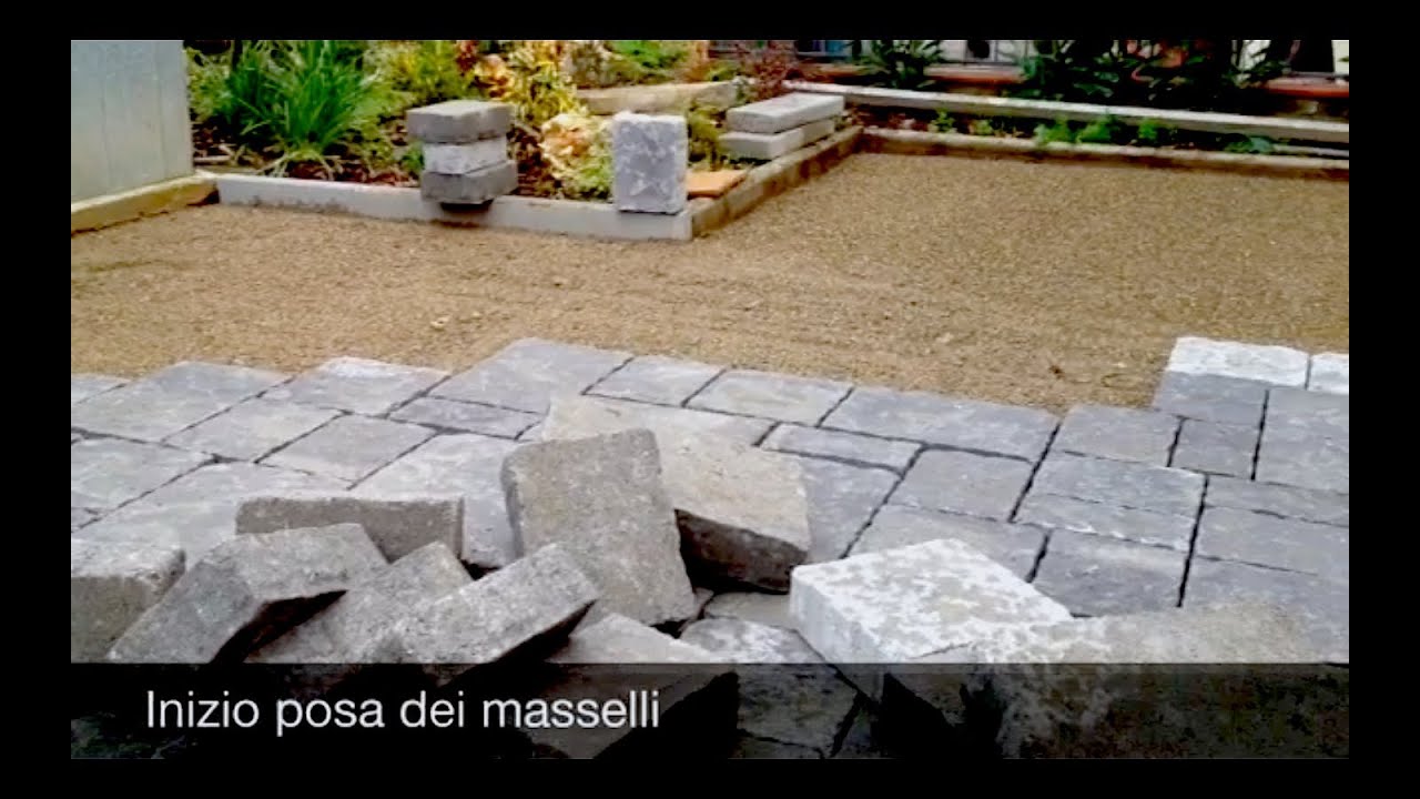 Pavimentazione da esterno in autobloccanti youtube