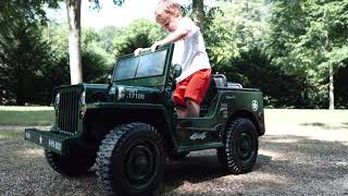 Voiture 1 place Jeep Willys enfant 12V - Kid'zzz n' Quad'zzz