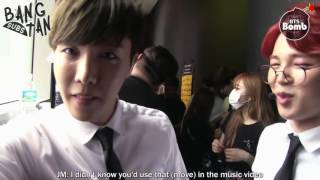 [ENG] 150715 BOMB: j-hope s gesture at  DOPE  MV Patsy JrScott