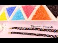 🌈Tutorial pulsera fácil de chaquiras/ mostacillas multicolor 🌈 beaded bracelet making rainbow 🌈DIY🌈