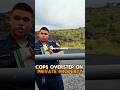 Cop admits it was wrong entering private property