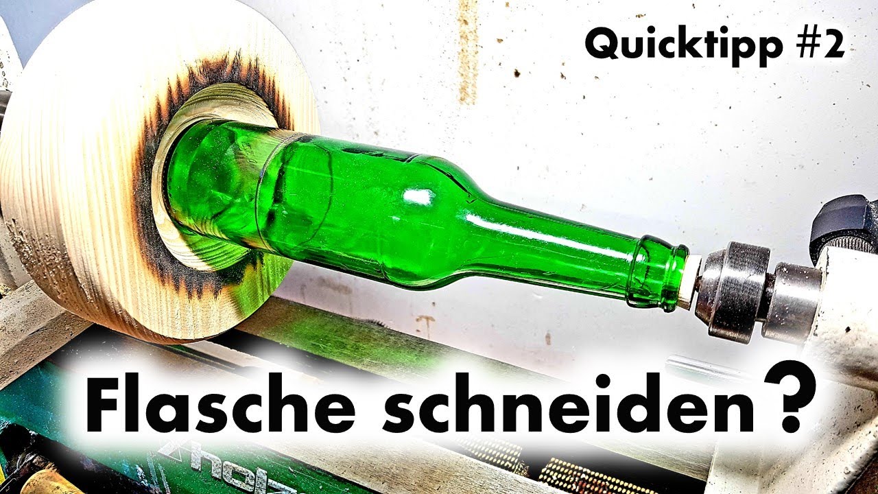 Drechseln für Anfänger | Flaschen schneiden auf der Drechselbank?!