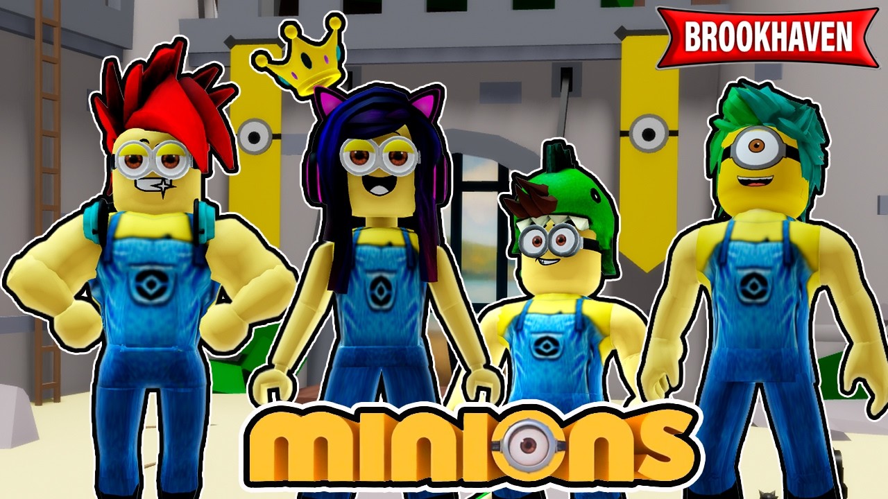 Nos CONVERTIMOS en UNA FAMILIA de MINIONS en BROOKHAVEN ROBLOX | Kori