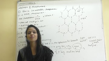"ALLOTROPES OF PHOSPHOROUS " (BLACK  PHOSPHORUS) IN P BLOCK ELEMENTS