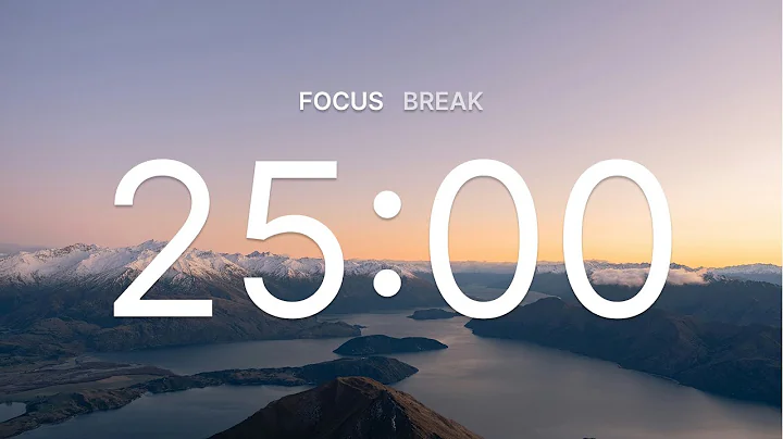 Airplane Brown Noise Pomodoro Timer 2x25min for ADHD Focus ✈️