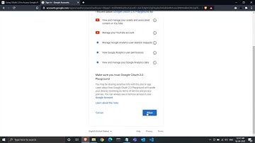 Understanding Google Oauth 2.0 using Google Oauth Playground