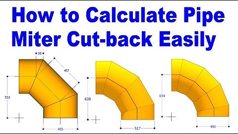MITER CUT BACK CALCULATION EASY METHOD