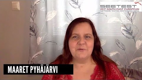 SEETEST 2017   Maaret Pyhäjärvi