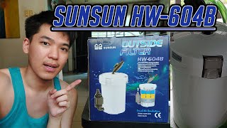 Sunsun HW-604B Canister Filter (Outside Filter) Unboxing, Setup & Review