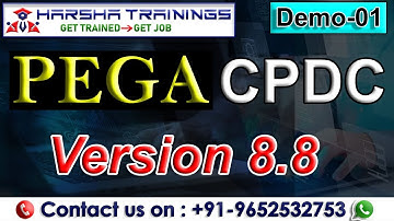Pega CPDC Demo 01 | Certified Pega Decisioning Consultant Training | 8.8 Version | Harsha Trainings