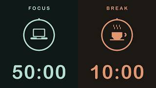 Information 50/10 Pomodoro Timer with White Noise 🎧 4-Hour Deep Focus Study Timer (Dark Mode) | Aesthetic & ADHD Update
