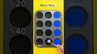 Black + Blue Colormix #satisfying #colors #colorscope