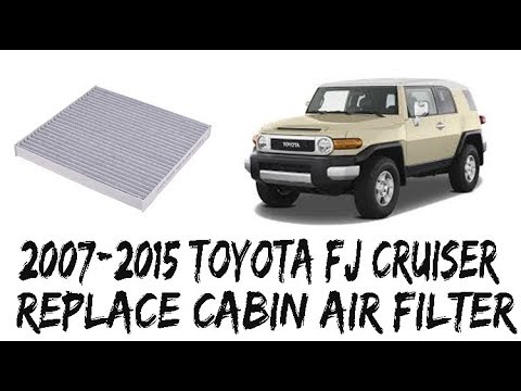 How To Replace Remove Cabin Air Filter 2007 2015 Toyota Fj Cruiser