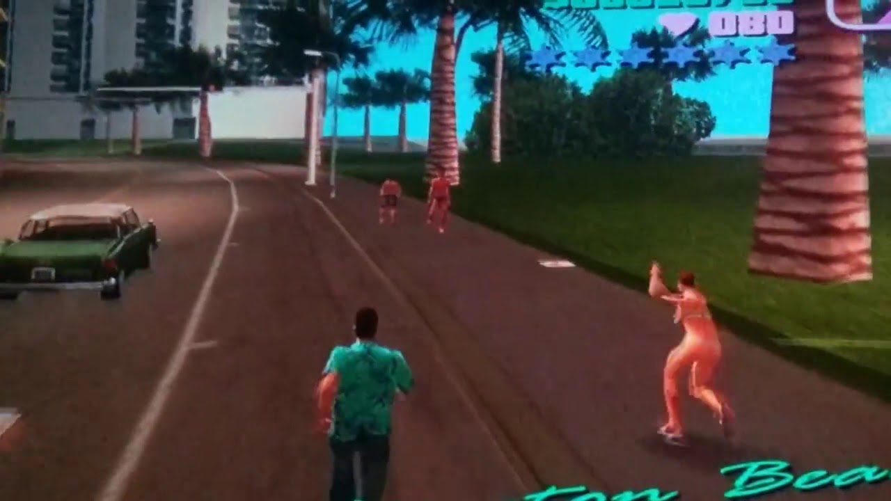 Funny pedestrian in GTA Vice city