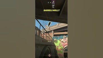Barrels Molly On Overpass CS2 #shorts #cs2