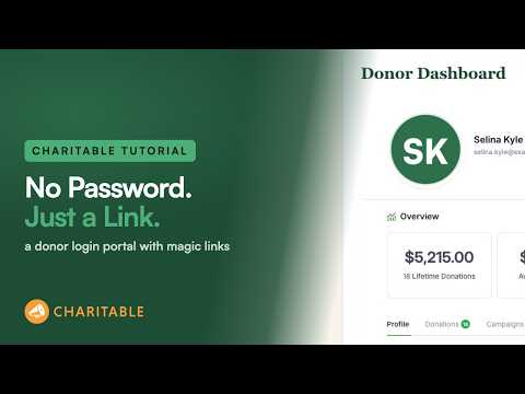 How to Set Up a Donor Login Portal in WordPress (Magic Link)