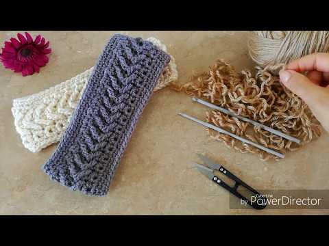 BANDA // DIADEMA TEJIDA EN PUNTO FLECHA a Crochet