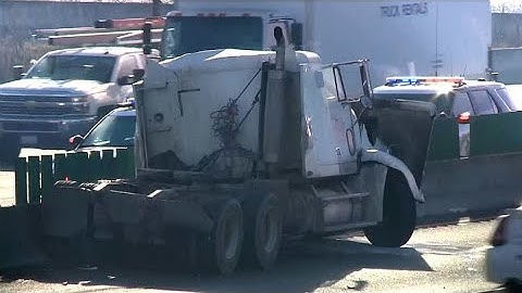 BIG RIG CRASH: Raw helicopter video of Berkeley Highway 80 big rig crash and backup