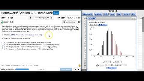 [6.6.16-T] Finding and interpreting the probability of flu side effects from a cholesterol treatment