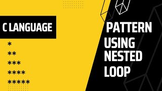 Half Pyramid Pattern | Nested For Loop | Basic C | Pattern of * #shorts  #C #pattern