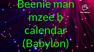 Beniman Mzee B [2Stars Ent ] _ CALENDAR (Official Audio)