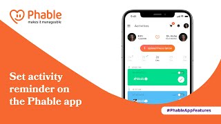 How To Set Activity Reminder On The Phable App | Phablecare screenshot 1