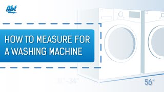 The Basics - How To Measure For A Washing Machine