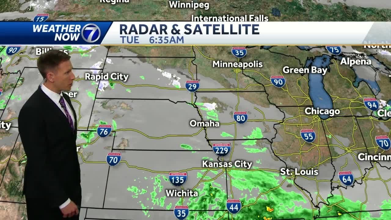 Cloudy, cool again Tuesday, rain likely Wednesday - YouTube