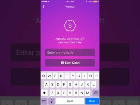 How to enter a Lyft Promo Code into the App