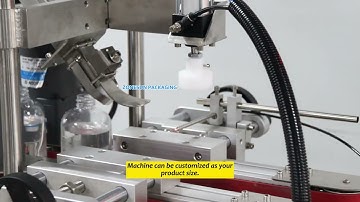 Automatic Skincare Bottle Capping Machine For Press Caps