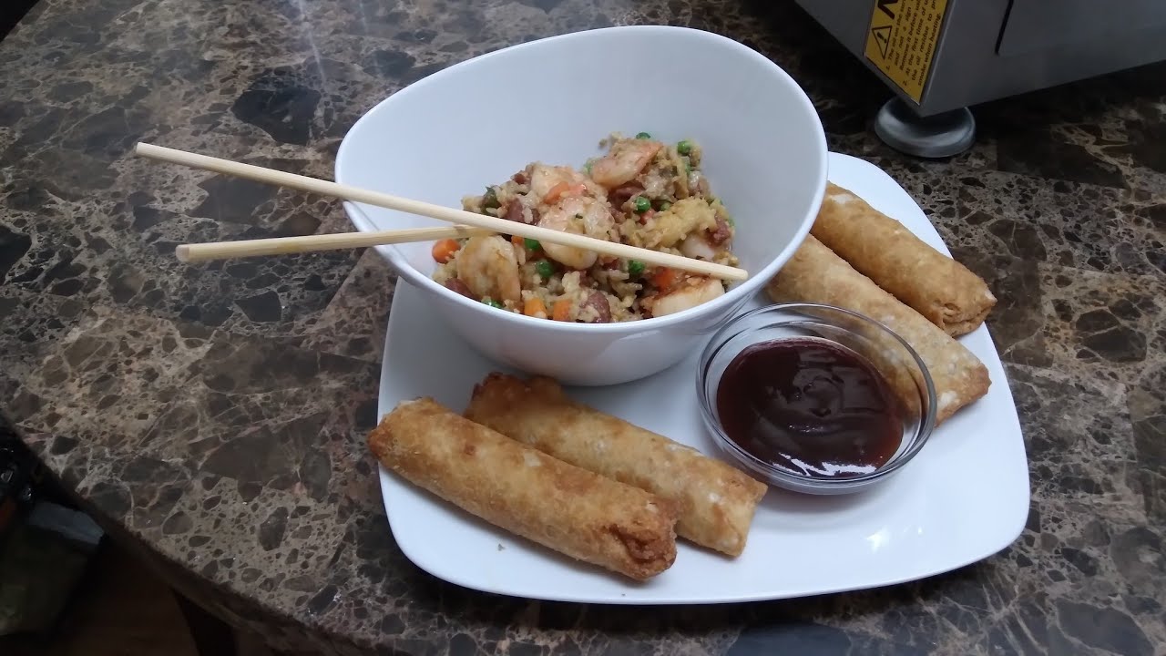combination fried rice - YouTube