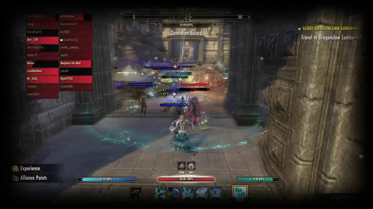 ESO Zerg clashing in Kyne