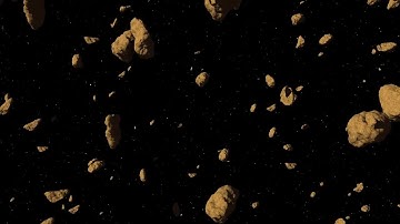 Flying Through An Asteroid Belt Motion Graphics