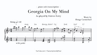 Georgia On My Mind - Ray Charles - Sheet music transcription