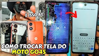 COMO MONTAR E TROCAR TELA DISPLAY FRONTAL DO CELULAR MOTOROLA MOTO G04S PASSO A PASSO