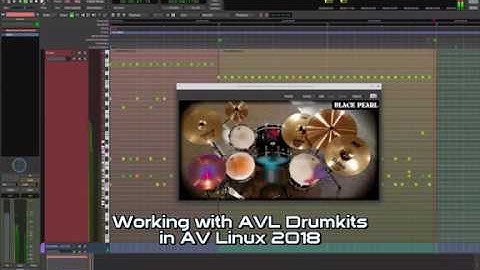 Working with AVL Drumkits in Ardour using AV Linux 2018