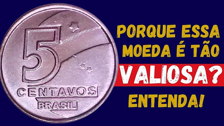 MOEDA RARA - 5 CENTAVOS DA DÉCADA DE 90