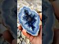 Blue crystal geodes #gemstones #crystals #diamond #jade #gold #agate #petrifiedwood