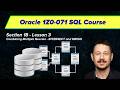 Combining More Queries - INTERSECT, MINUS - Oracle SQL Certification (1Z0-071) | Section 18, Video 3