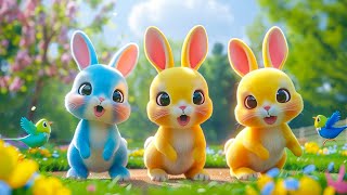 Chú Thỏ Con Tinh Nghịch - Nhạc Thiếu Nhi 4K - Thỏ Tắm Nắng, Đàn Gà Trong Sân - Hoạt Hình Thiếu Nhi
