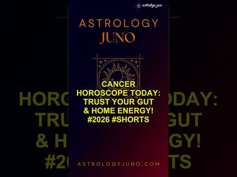 Cancer Horoscope Today: Trust Your Gut & Home Energy! #2026 #Shorts