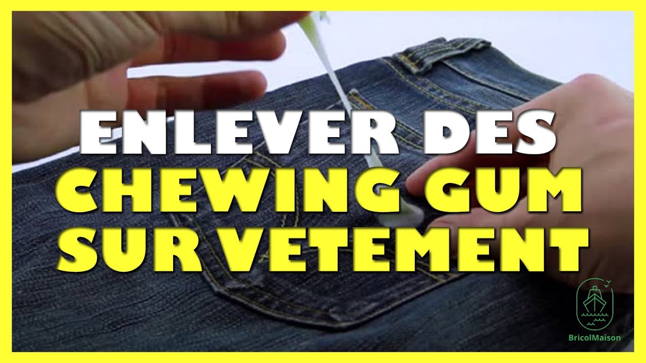 Comment enlever du chewing gum sur un vetement - YouTube