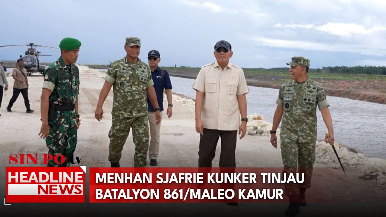 Menhan Sjafrie Kunker Tinjau Batalyon 861/Maleo Kamur