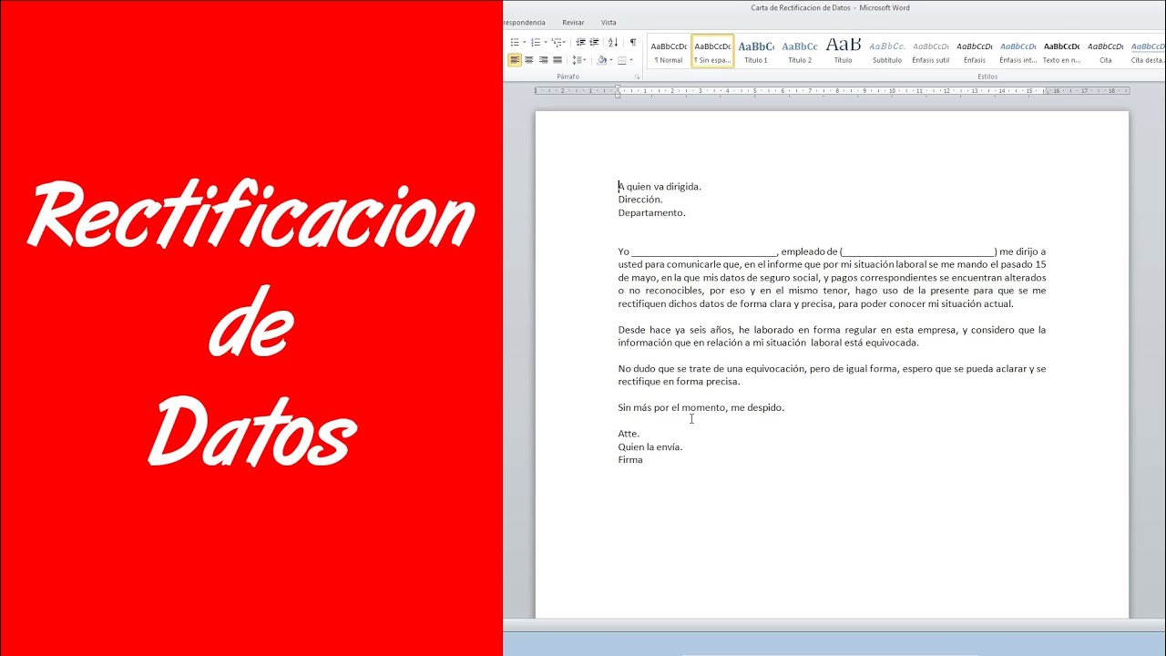 Como hacer carta al director