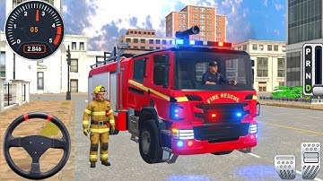 Real Firefighter Truck Simulator 2025 – Fire Fighting Rescue Mission – Android Gameplay