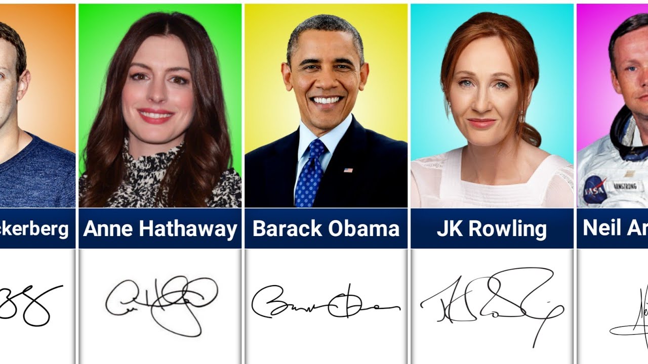Famous Signatures: Messy Examples we Love - YouTube